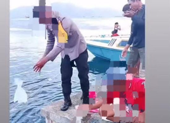 Oknum Polisi di Ternate Diduga Buang Sampah Plastik Bekas Pemusnahan Miras ke Laut