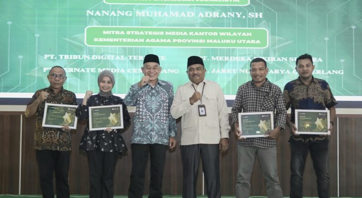 Kemenag Maluku Utara Beri Penghargaan ke Media dan Mitra