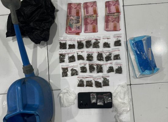 Polres Ternate Tangkap Dua Pelaku Penyalahgunaan Ganja dan Sabu