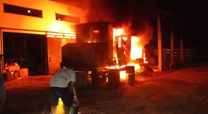 Mesin PLN di Subaim Halmahera Timur Terbakar