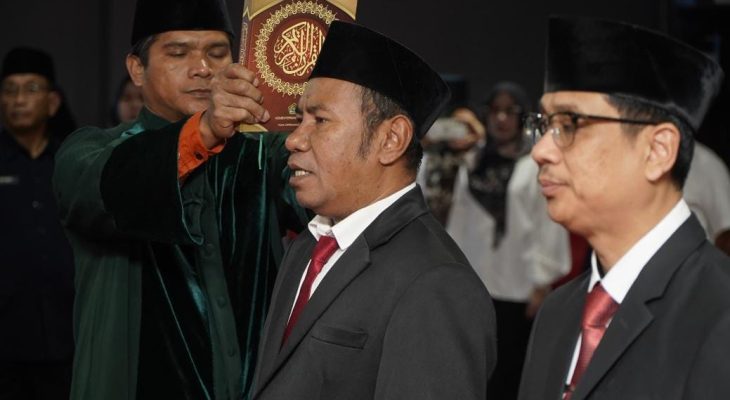 Sekda Maluku Utara Lantik Karo Adbang dan Inspektur