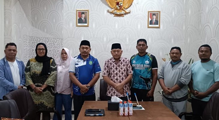 Pengurus TI Lima Daerah Temui Ketua KONI Malut, Bahas Musorprovlub Pengurus