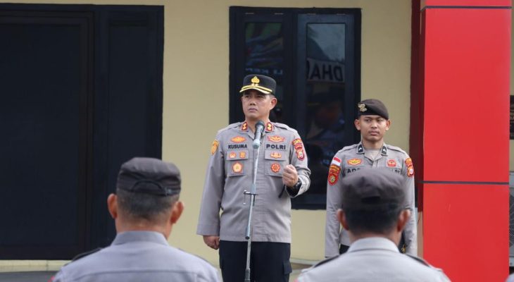 Kapolres Halmahera Timur Pimpin Apel Persiapan Operasi Ketupat