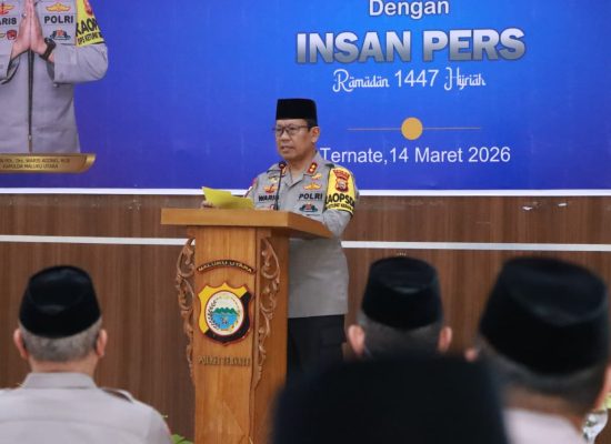 Polda Maluku Utara Buka Puasa Bersama dengan Insan Pers