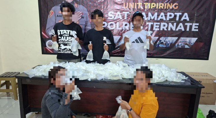 Jual Miras, Dua IRT dari Halmahera Barat Diamankan Polisi di Ternate