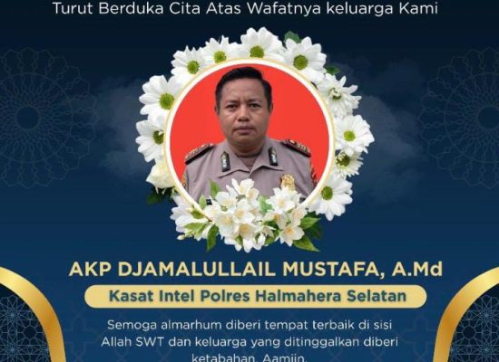 Kasat Intelkam Polres Halsel, AKP Djmalullail Meninggal Dunia