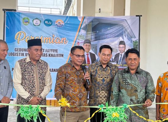 Gedung Limabot Fayfiye Logistik Unkhair Diresmikan