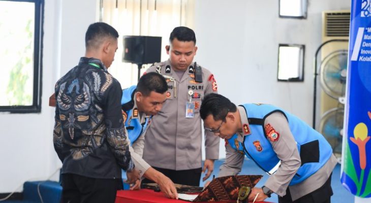 Kapolda Malut Beri Penegasan saat Penandatanganan Pakta Integritas Penerimaan Anggota Polri 2026