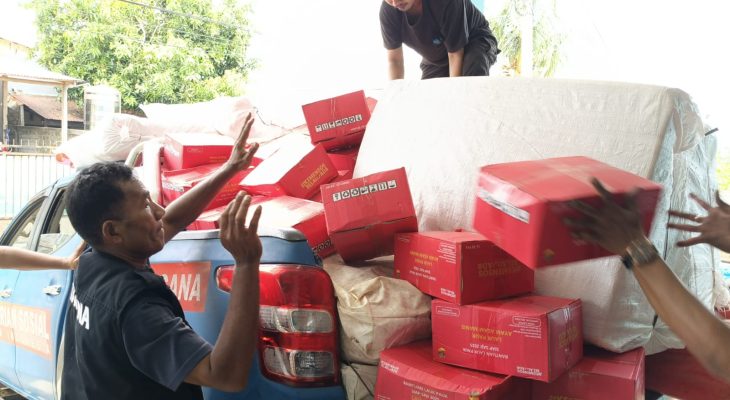 Pemprov Maluku Utara Distribusi Bantuan ke Batang Dua