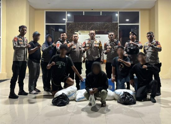 Samapta Polres Ternate Sita 500 Kantong Cap Tikus di Sango