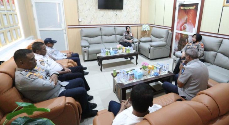 Polres Ternate dan Pemkot Bahas Parkir di Tepi Jalan Depan Pasar Higienis