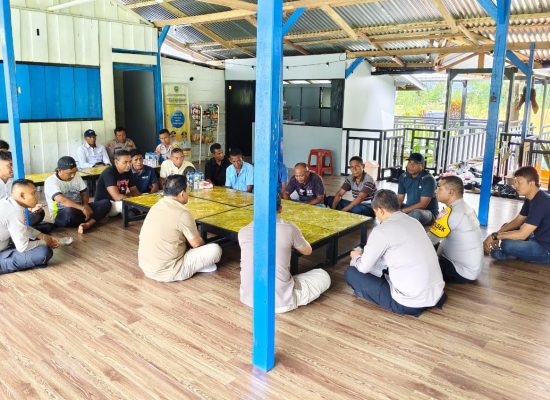 Polres Haltim dan Satgas PKH Sosialisasi Perpres Nomor 5 di Kecamatan Wasile