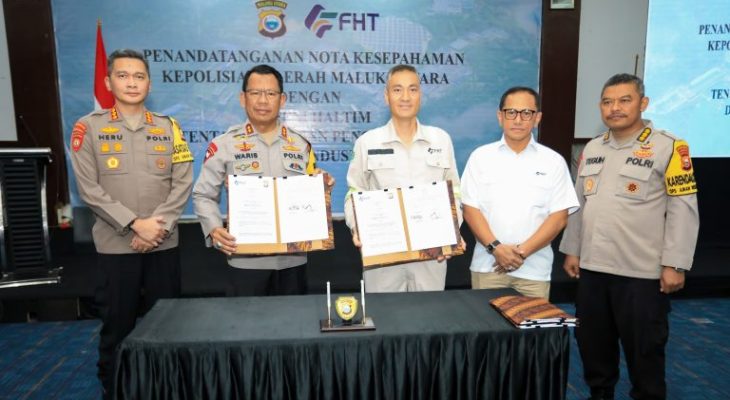 Polda Malut dan PT Feni Halmahera Timur Teken MoU Pengamanan Objek Vital