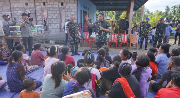 Pangdam Pattimura Turun ke Patani Barat, Imbau Warga Sibenpopo-Banemo Jaga Persatuan