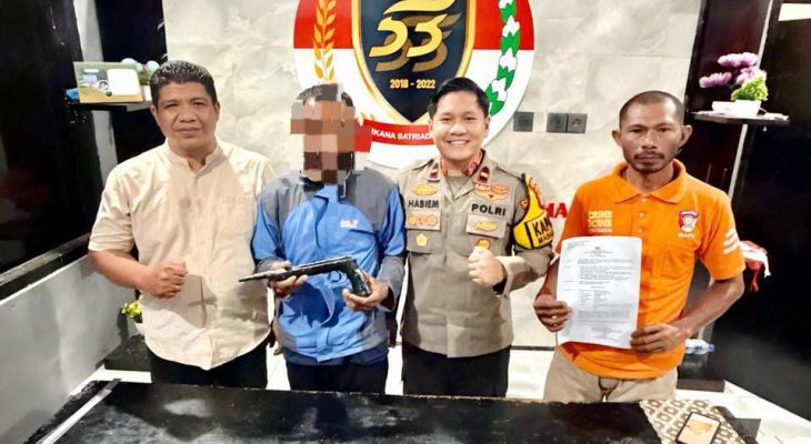 Polsek Maba Selatan Berhasil Tangkap Pelaku Pencurian yang Gunakan Senpi