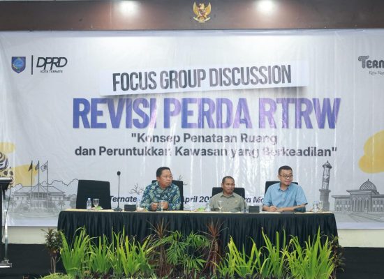 Draf Ranperda RTRW Kota Ternate 2026-2046 Dibahas dalam Forum FGD