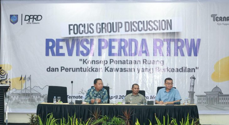 Draf Ranperda RTRW Kota Ternate 2026-2046 Dibahas dalam Forum FGD