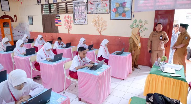 Tes Kemampuan Akademik Tingkat SD di Kota Ternate Berjalan Lancar