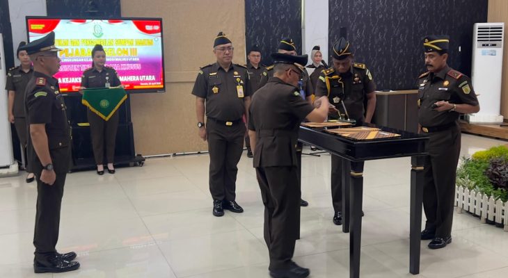 Pimpin Sertijab, Kajati Maluku Utara Tekankan Integritas dan Reformasi Birokrasi Kejaksaan