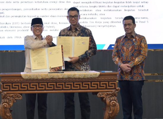 PLN–Kemendes PDT Teken MoU, Perkuat Pemanfaatan Listrik untuk Dongkrak Kemandirian Desa