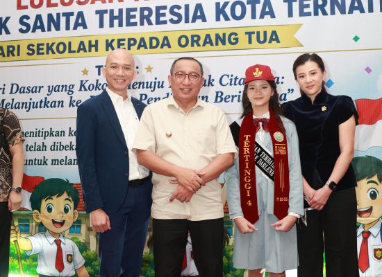 Anabelle Gamaliel Raih Nilai Terbaik di SD Katolik Santa Theresia Ternate