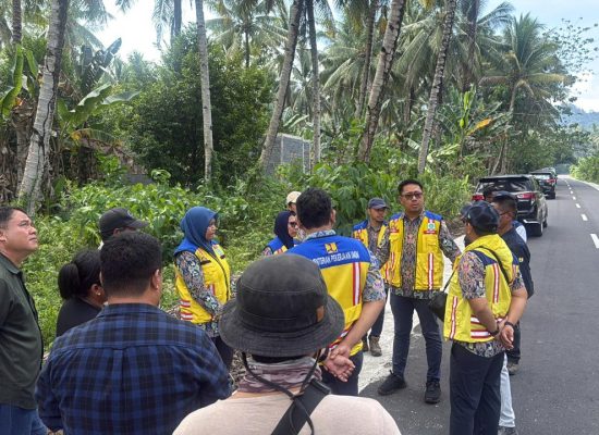 Plt Kepala BPJN Malut, Abdul Hamid Payapo Tinjau Lokasi Pekerjaan Infrastruktur