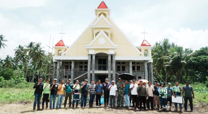 Harita Nickel Peduli, Bantu Bangun Gereja di Obi Selatan