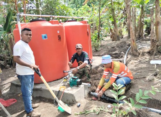 NHM Bangun Fasilitas Air Bersih di Desa Tiowor, Halmahera Utara
