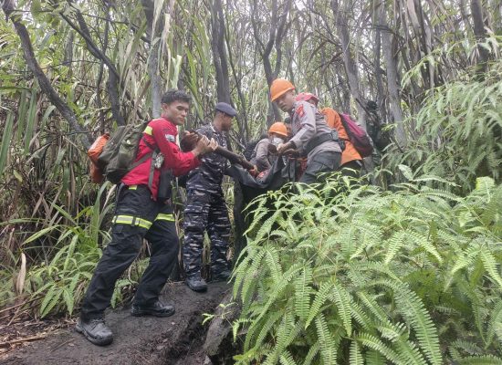 Tim ERT NHM Ikut Evakuasi Korban Erupsi Gunung Dukono dengan Tim SAR Gabungan