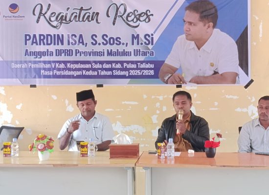 Pardin Isa Serap Aspirasi di Kapsul dan Taliabu: Aksesibilitas dan Infrastruktur Paling Dikeluhkan