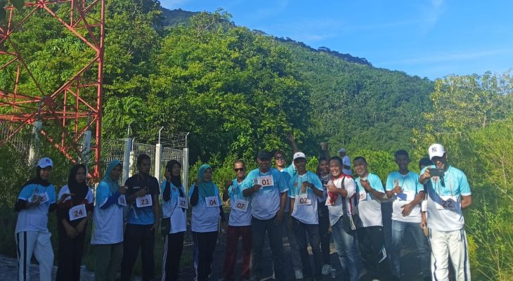 Kecamatan Moti Gandeng Puskesmas Gelar Jalan Sehat dan Cek Kesehatan Gratis