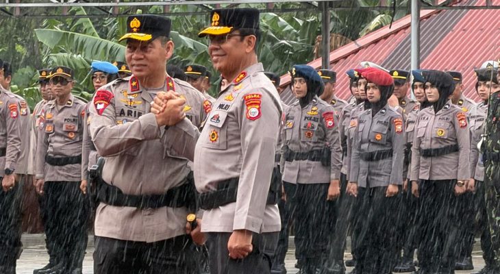 Pisah Sambut Kapolda Maluku Utara dari Waris Agono ke Arif Budiman