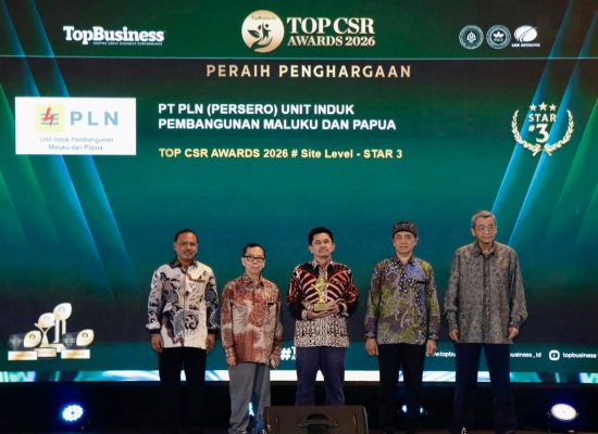 Dorong Ketahanan Pangan Papua, PLN UIP MPA Raih Penghargaan Top CSR Awards 2026