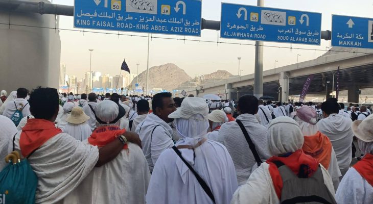 Usai Wukuf di Arafah, Jemaah Haji Maluku Utara Lanjut Lempar Jamarat di Mina