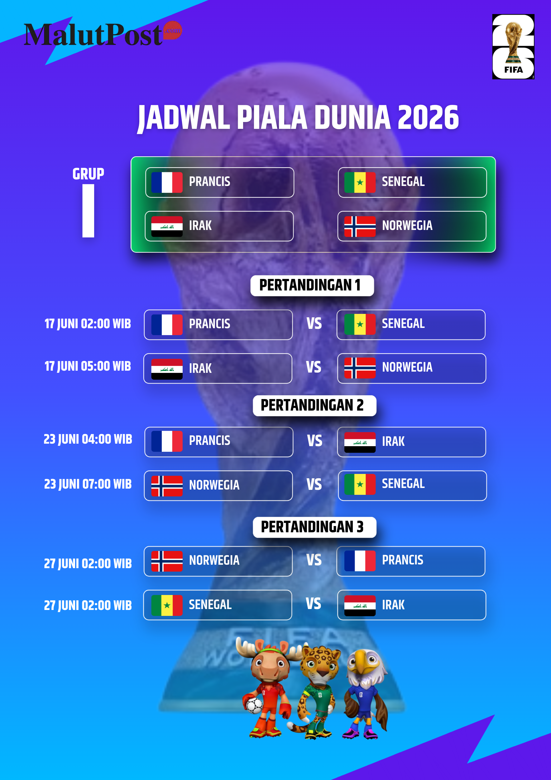 Jadwal Piala Dunia 2026