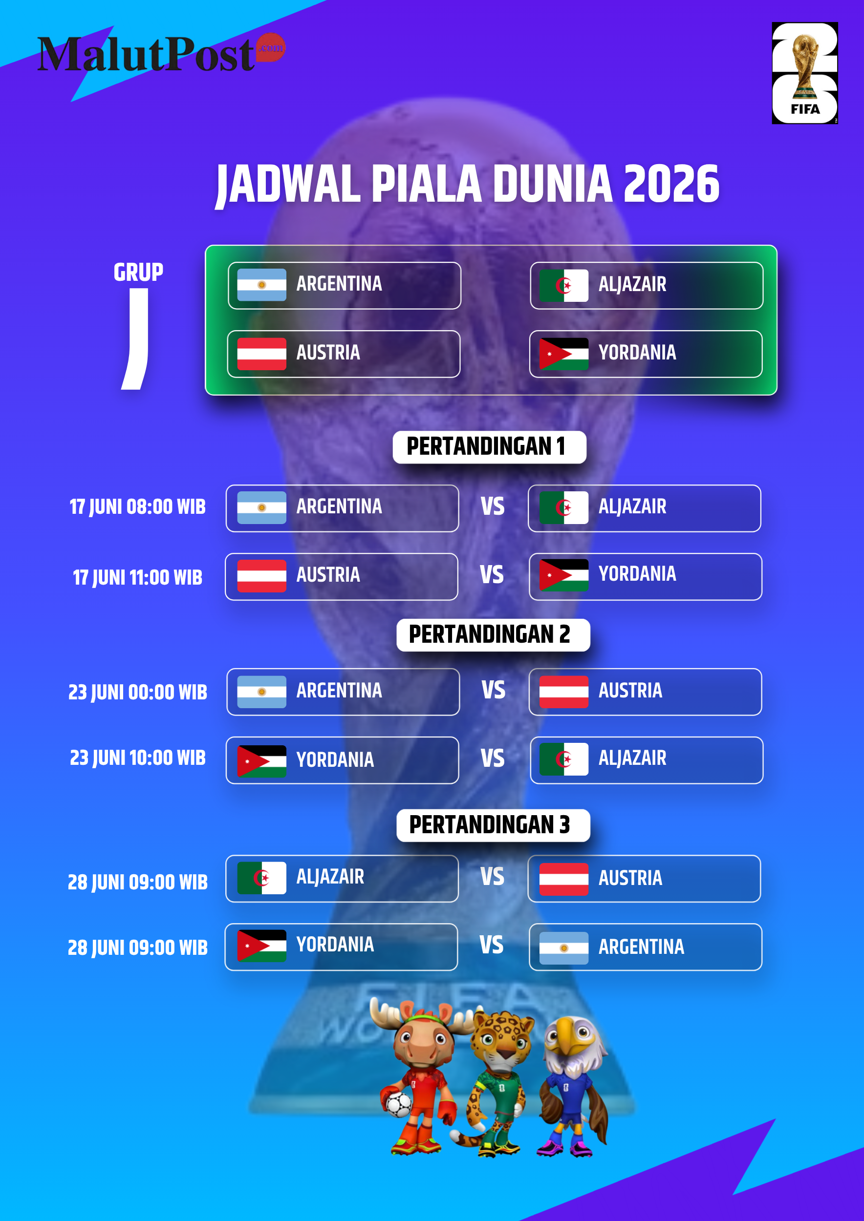 Jadwal Piala Dunia 2026