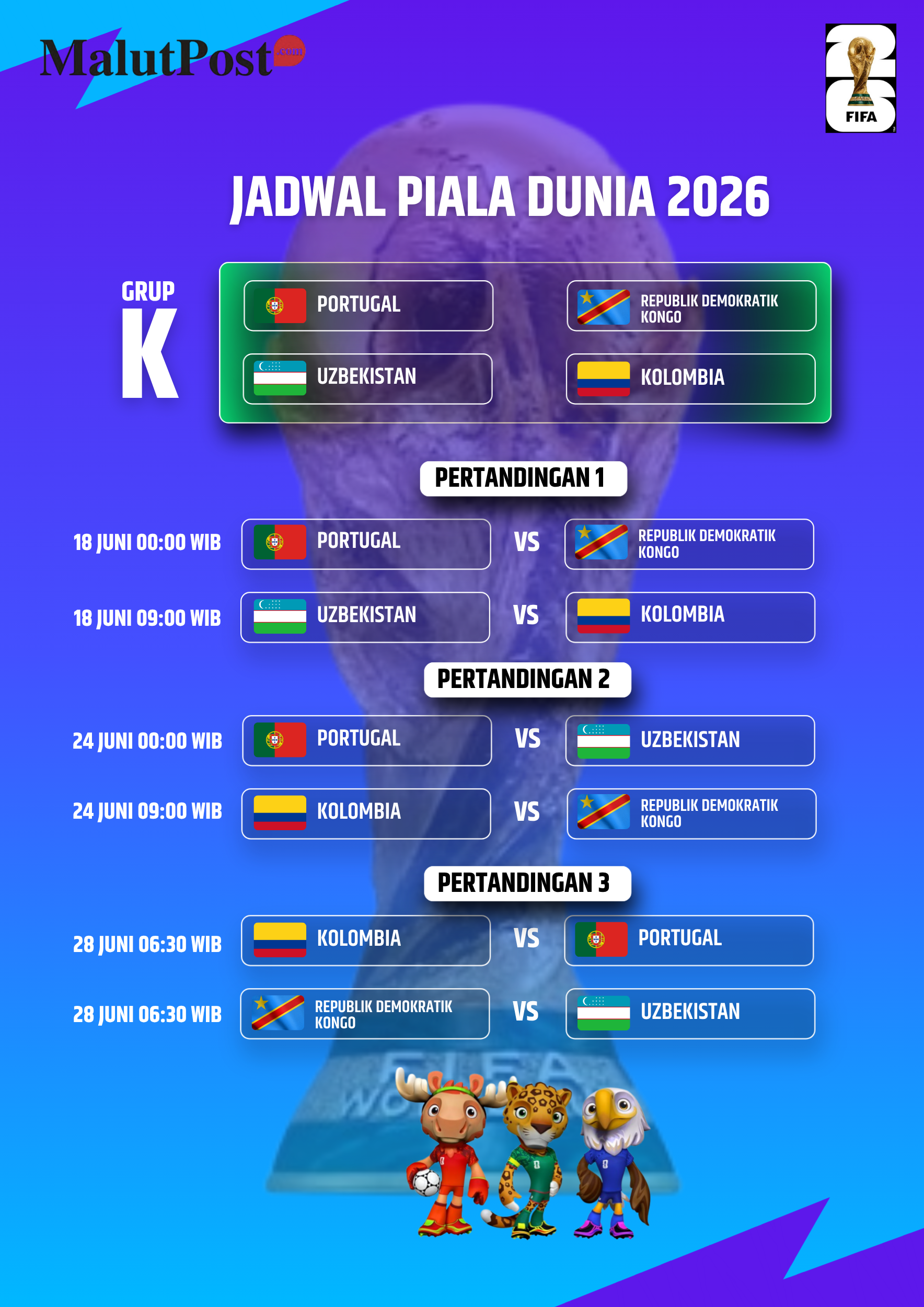 Jadwal Piala Dunia 2026