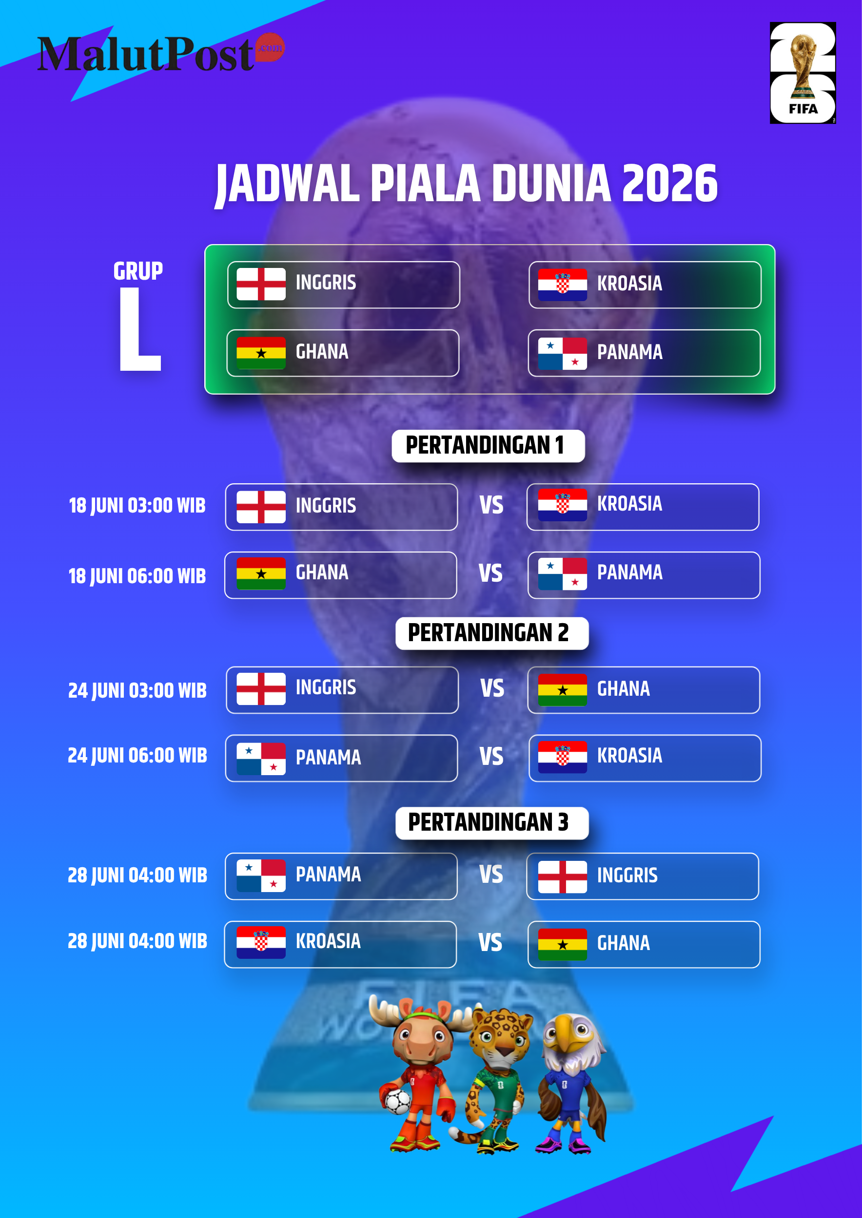 Jadwal Piala Dunia 2026