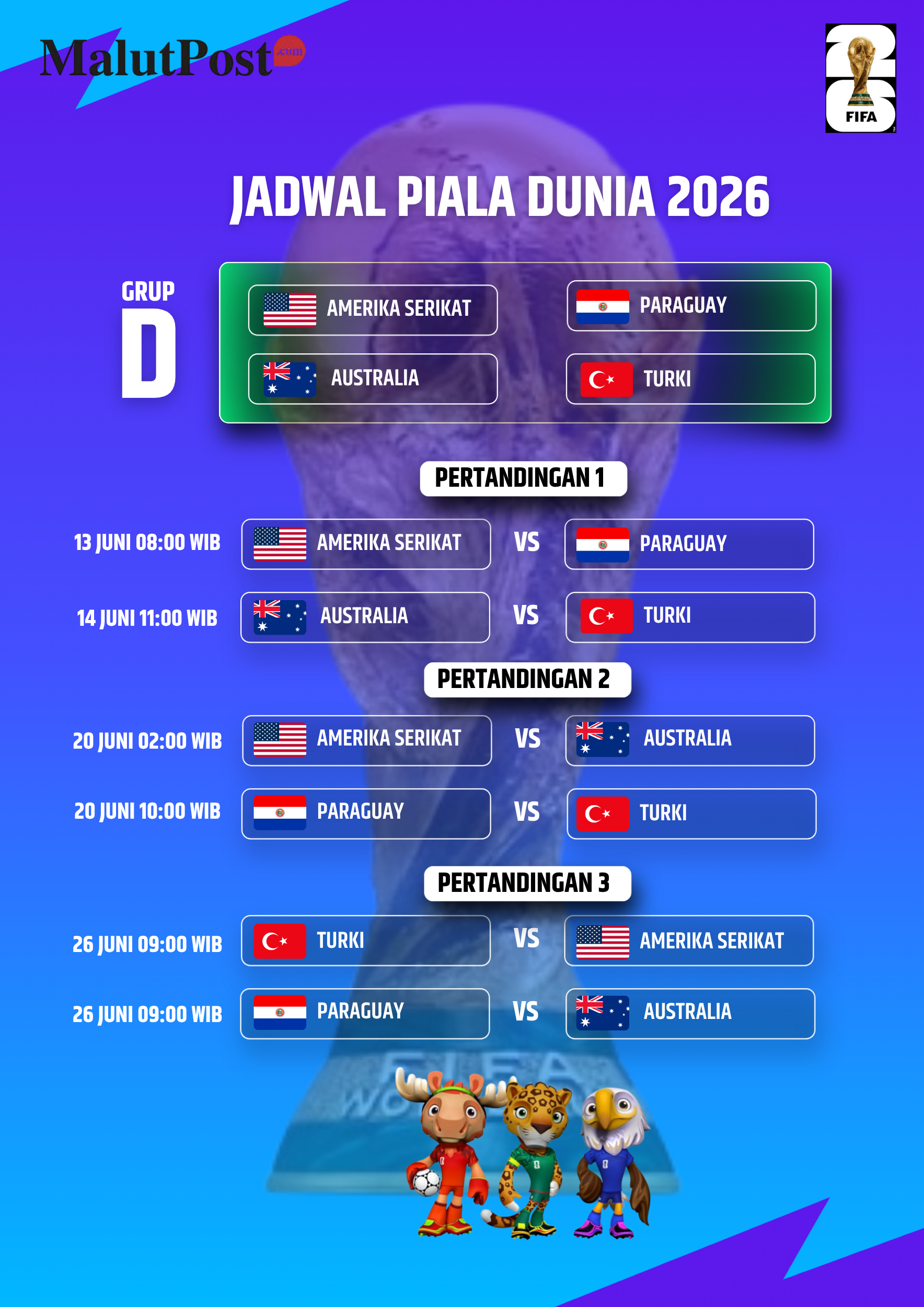 Jadwal Piala Dunia 2026