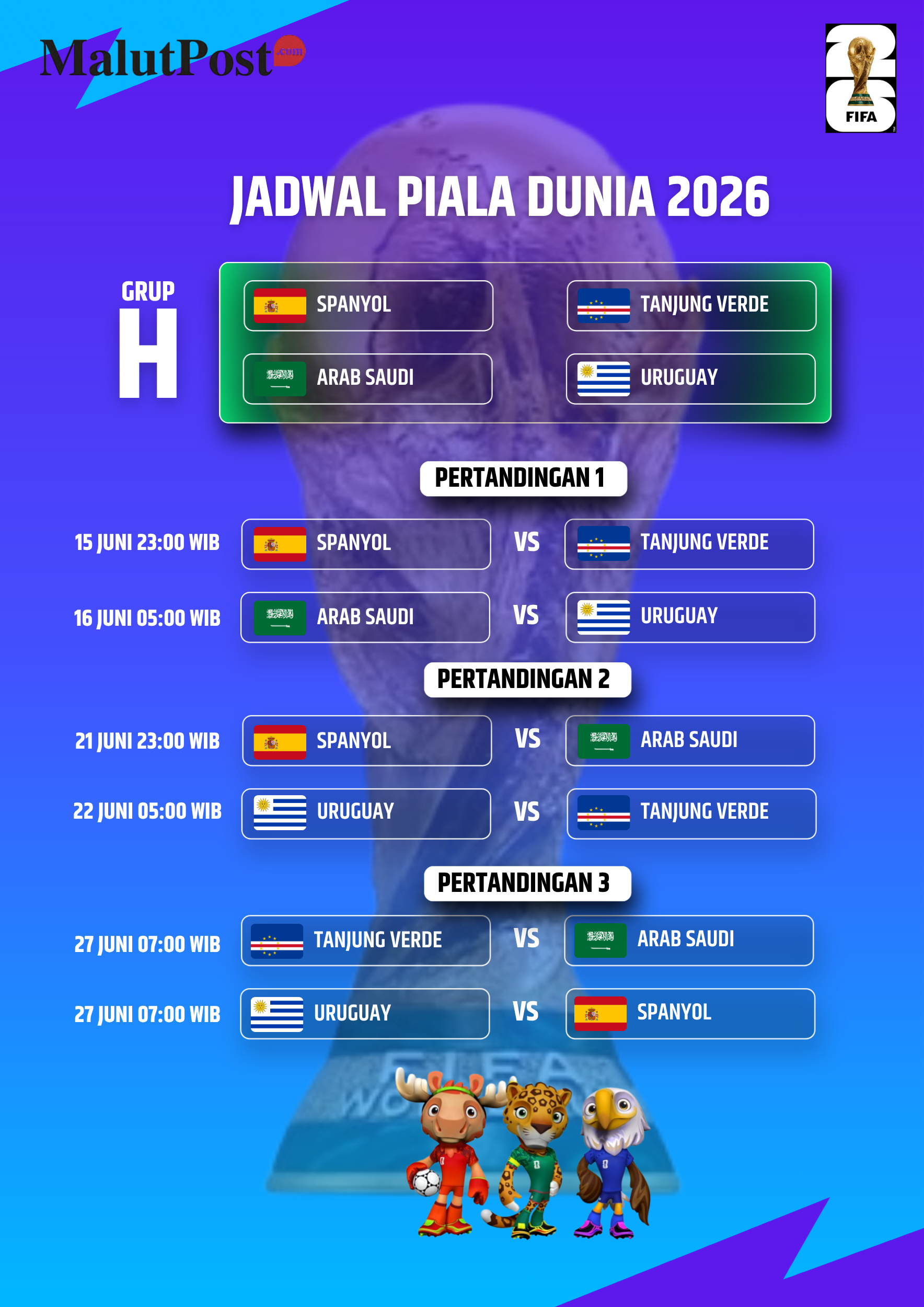 Jadwal Piala Dunia 2026