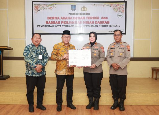 Pemkot Hibah Bangunan untuk Polsek Ternate Tengah