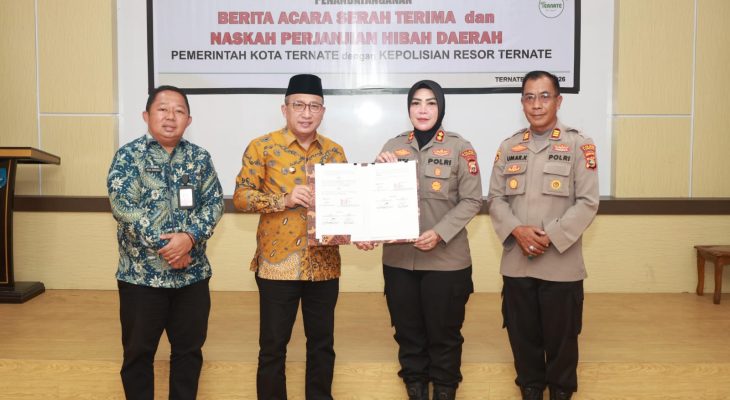 Pemkot Hibah Bangunan untuk Polsek Ternate Tengah