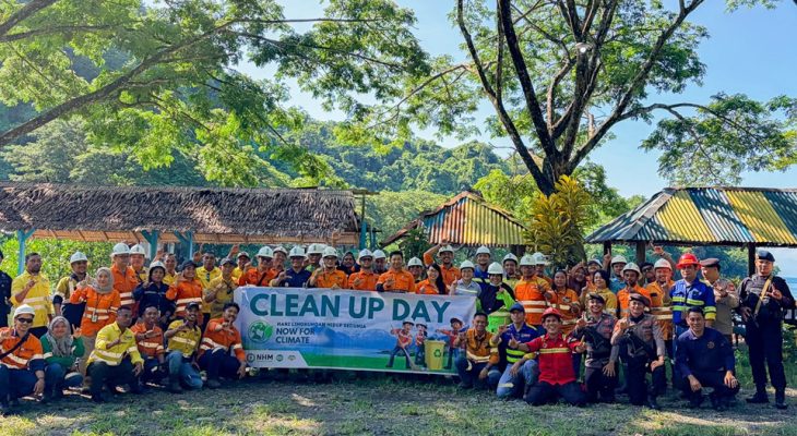 PT NHM Bersih-bersih di Tanjung Barnabas