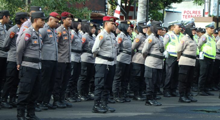 Polres Ternate Siapkan 217 Personel Kawal Demonstrasi Kenaikan Harga BBM