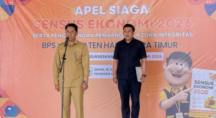 Bupati Ubaid Pimpin Apel Siaga, Haltim Resmi Mulai Sensus Ekonomi 2026