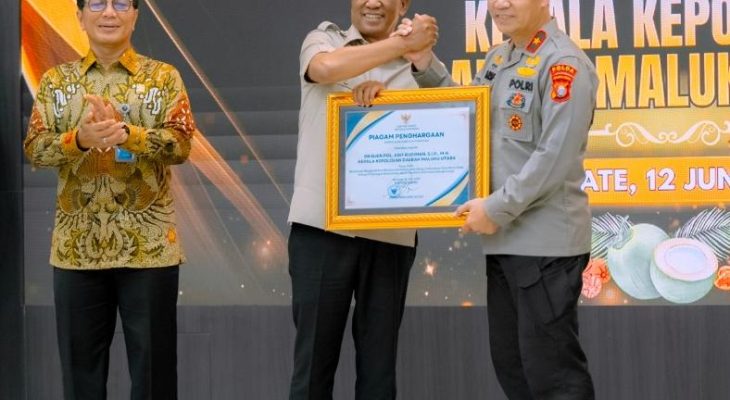 Menkum RI Kasih Penghargaan untuk Polda Maluku Utara