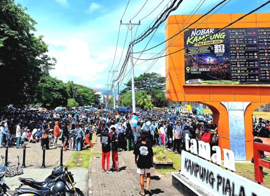 La Albiceleste Padati Pusat Nobar di Kota Ternate, Argentina Sikat Aljazair 3-0