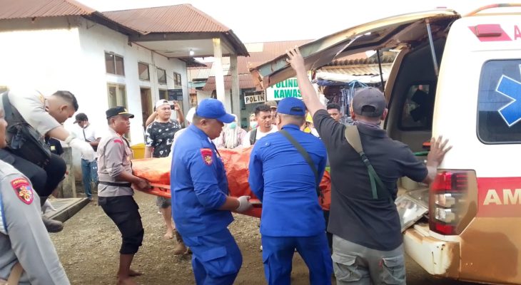 Ditpolairud Polda Malut Evakuasi Penemuan Mayat di Perairan Obi, Halsel