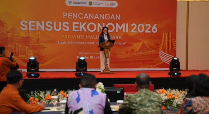 Sherly Tekankan Akurasi Data Saat Hadiri Launching SE2026 Maluku Utara