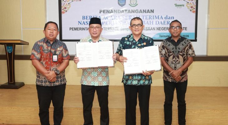 Pemkot Ternate Hibah Aset ke Kejaksaan Negeri 